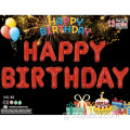 2022 Φιλιππίνων Hot Sale Party Decoration 16 "Happy Birthday Letter Foil Balloons Banner